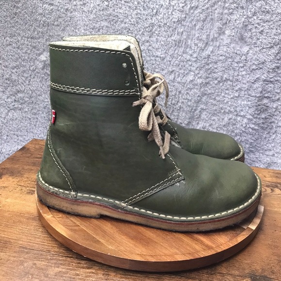 Danish Duck Feet Other - Danish Duck Feet Faborg Boots EU 45 M 11.5 W 13 Forest Green Leather Wool Lined
